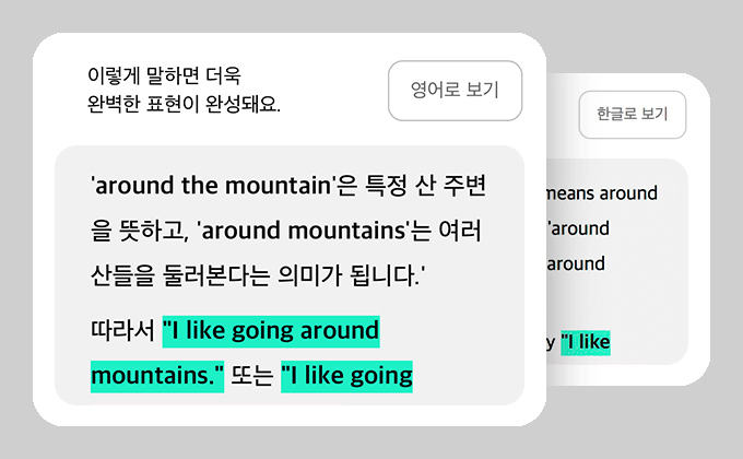 AI피드백 언어 변경 설명